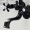 Kingston Brass KS225MB Tub Wall Mount Clawfoot Tub Faucet with Hand Shower, Matte Black KS225MB - alternate 3